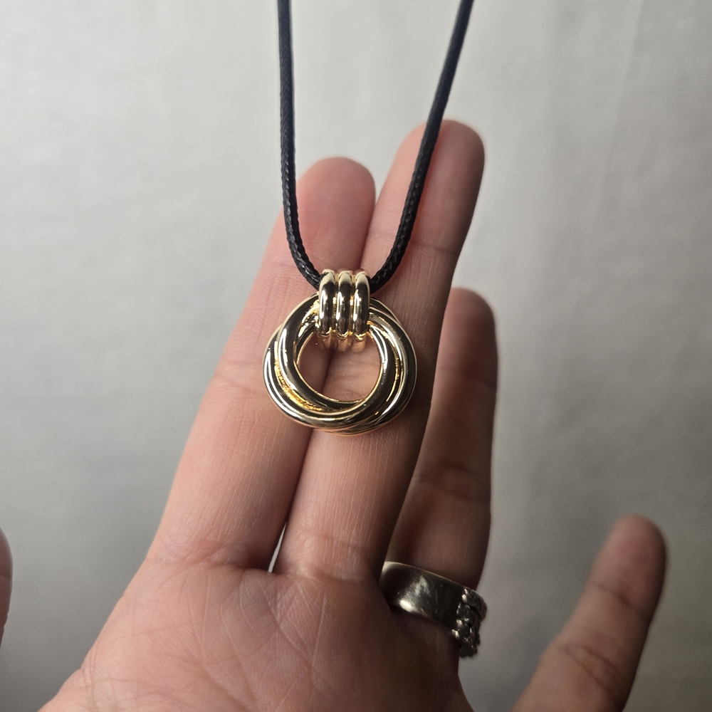 Altar'd State Gold Ring Pendant Necklace